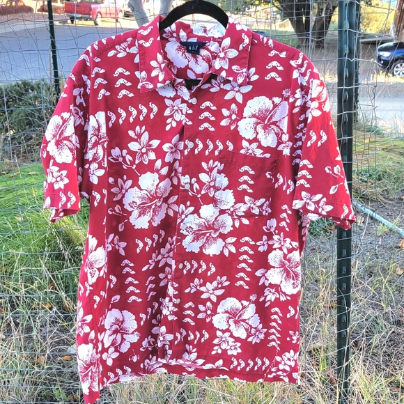 Gap Hawaiian Button-up T-Shirt - Picture 6 of 8